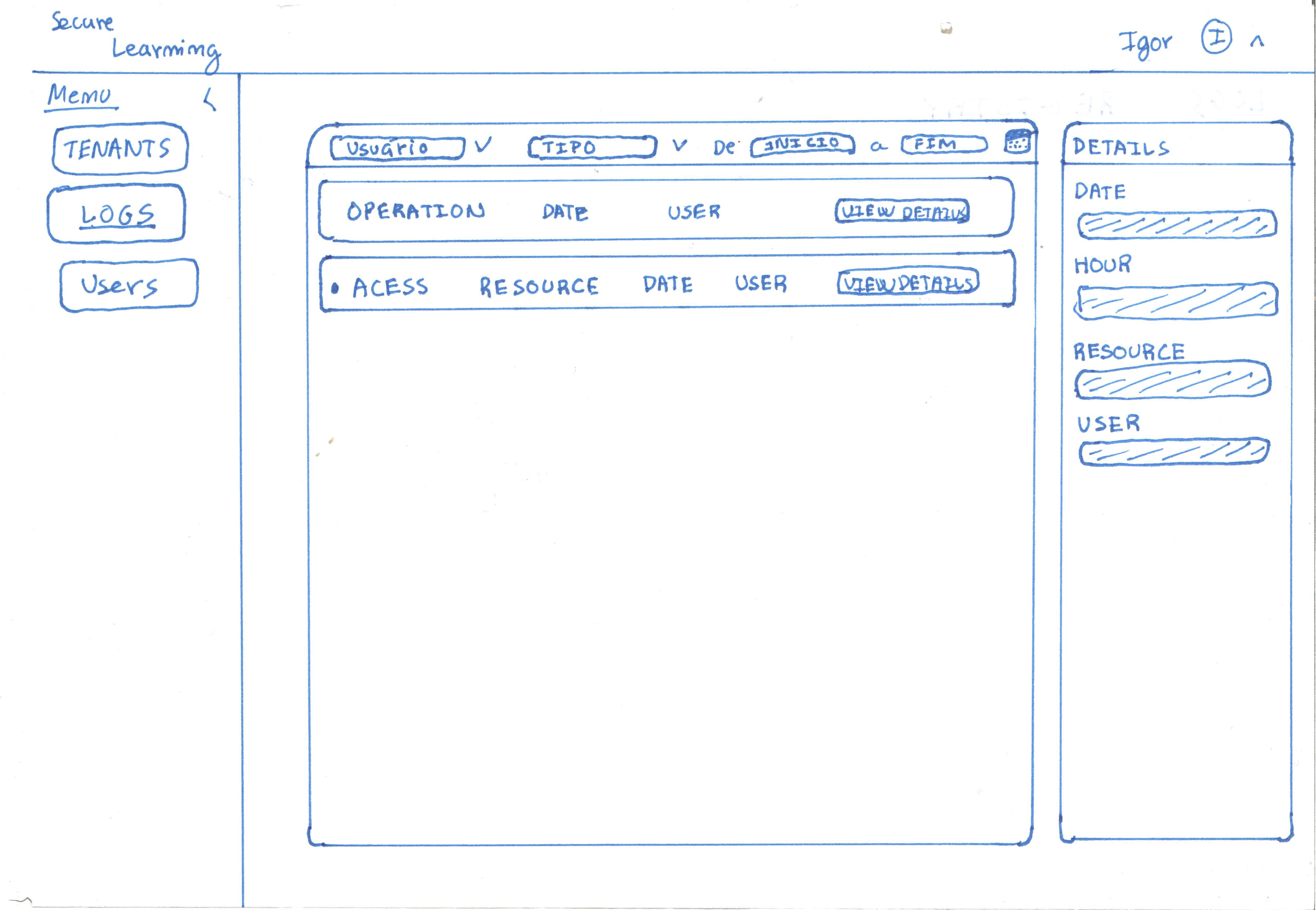 Audit logs console for platform operations